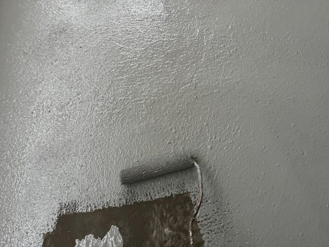 高砂市のベランダ防水に伴うモルタル防水材塗布